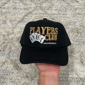 AMIRI Black Mesh Trucker Hat